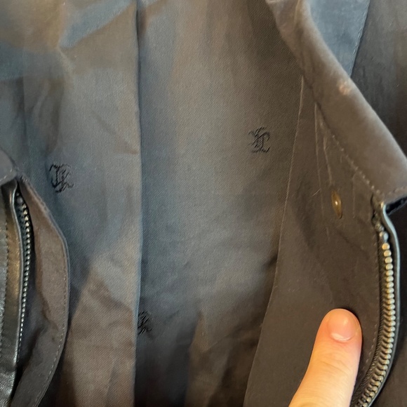 The Kooples - Men's Lightweight Twisted Bomber - Nylon & Leather - 80% OFF SALE! - Picture 8 of 10